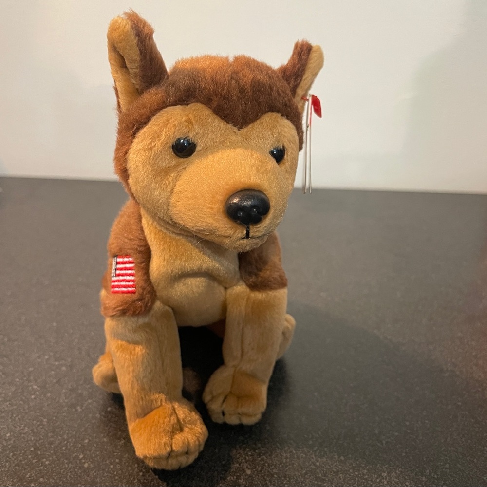 3/$12! Ty Beanie Baby - Courage the Dog - MWMT!